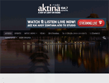 Tablet Screenshot of aktinaradio.fm